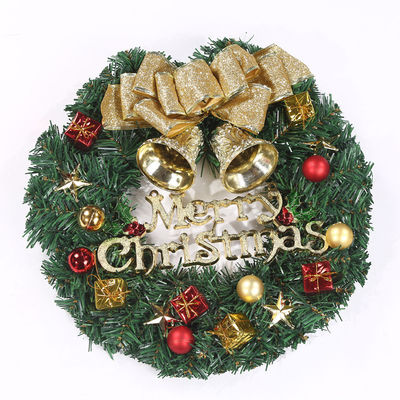 Okrągły wieniec XMAS dla drzwi wejściowych Wieniec z dostosowanym logo