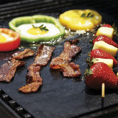 Nieprzyczepione grillowe matowe grillowe matowe piekarnicze ognioodporne węgiel drzewny włókno szklane narzędzia do gotowania