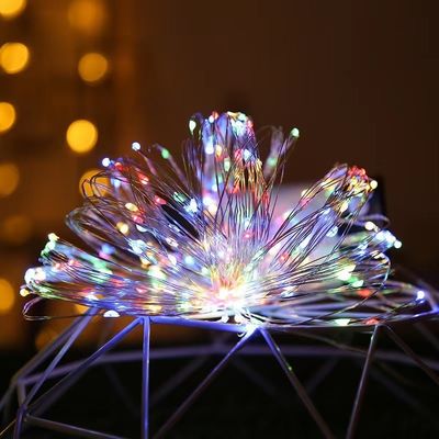 7/22/32m wodoodporne LED słoneczne drut miedziany Światła choinki z materiałem PVC ciepłe