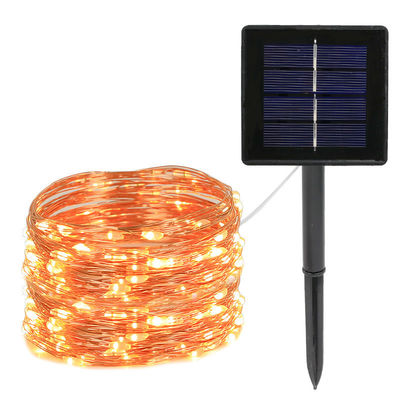 7/22/32m wodoodporne LED słoneczne drut miedziany Światła choinki z materiałem PVC ciepłe