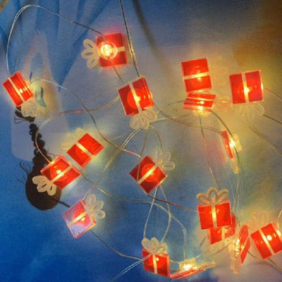 Czerwony LED Świąteczne światła String Snowman Święty Mikołaj Gwiazda Świąteczny produkt dekoracyjny