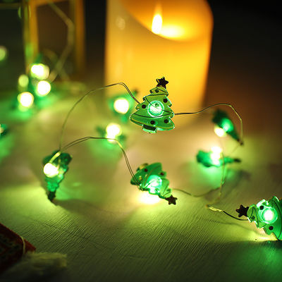 Święty Mikołaj Scepter Płatki śniegu Łosi skarpetki LED String Lights for Fairy Christmas Decoration