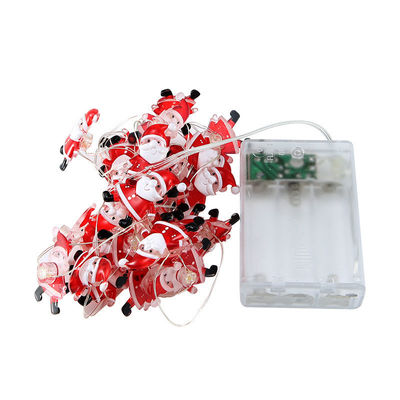 Święty Mikołaj Scepter Płatki śniegu Łosi skarpetki LED String Lights for Fairy Christmas Decoration