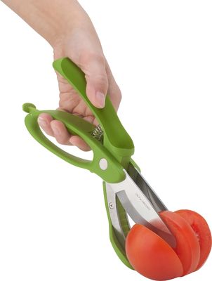 Nożyczki do sałatek z uchwytem PP TPR Green Vegetable Chopper do cięcia sałatek