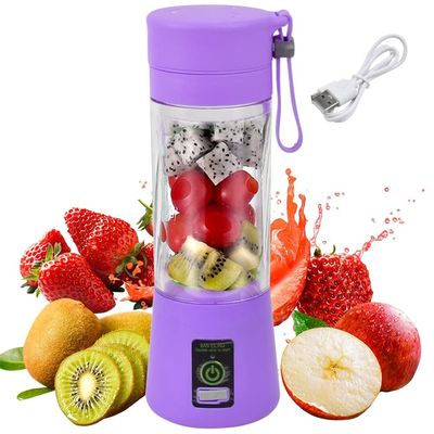Silikonowy PC Elektryczny Mini Bottle Ice Blender Home USB 2/4/6 Blades Juicer Cup Machine