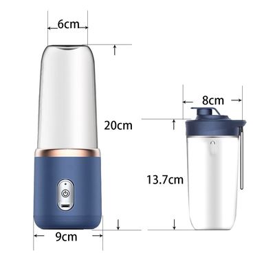 Przenośne narzędzia do produkcji owoców i warzyw Elektryczny kubek soku do smoothies 40W USB ładowalny