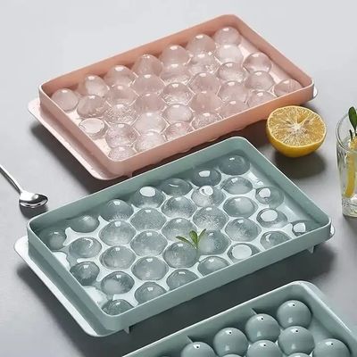 33 Płaszczyzna Koło Okrągła Kula Lodowa Kubek Tacy Sfera Plastic Lodowa Kula Maker Formę z pokrywką