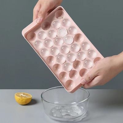 33 Płaszczyzna Koło Okrągła Kula Lodowa Kubek Tacy Sfera Plastic Lodowa Kula Maker Formę z pokrywką
