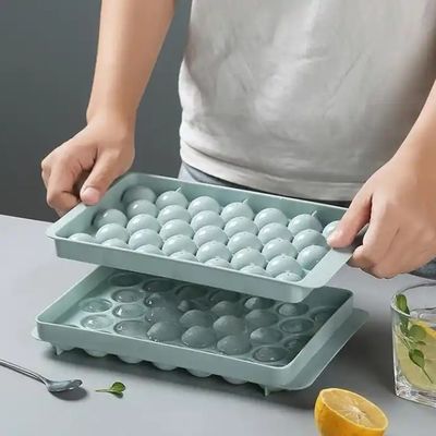 33 Płaszczyzna Koło Okrągła Kula Lodowa Kubek Tacy Sfera Plastic Lodowa Kula Maker Formę z pokrywką