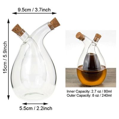 350ml butelka garnek separator ketla zestawy Gravy Boat dla Oliver oleju i octu Dispenser