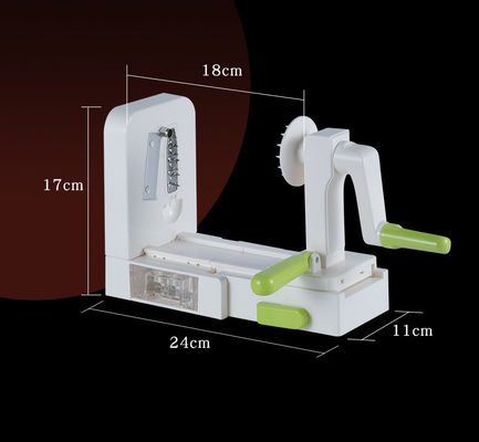 Uaktualnij gotowanie z 5 ostrzami warzyw Spiral Slicer ABS PS TPR