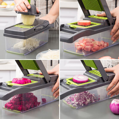 Łatwy do cięcia warzyw 12 w 1 cięcia żywności Mandolin Slicer do akcesoriów kuchennych