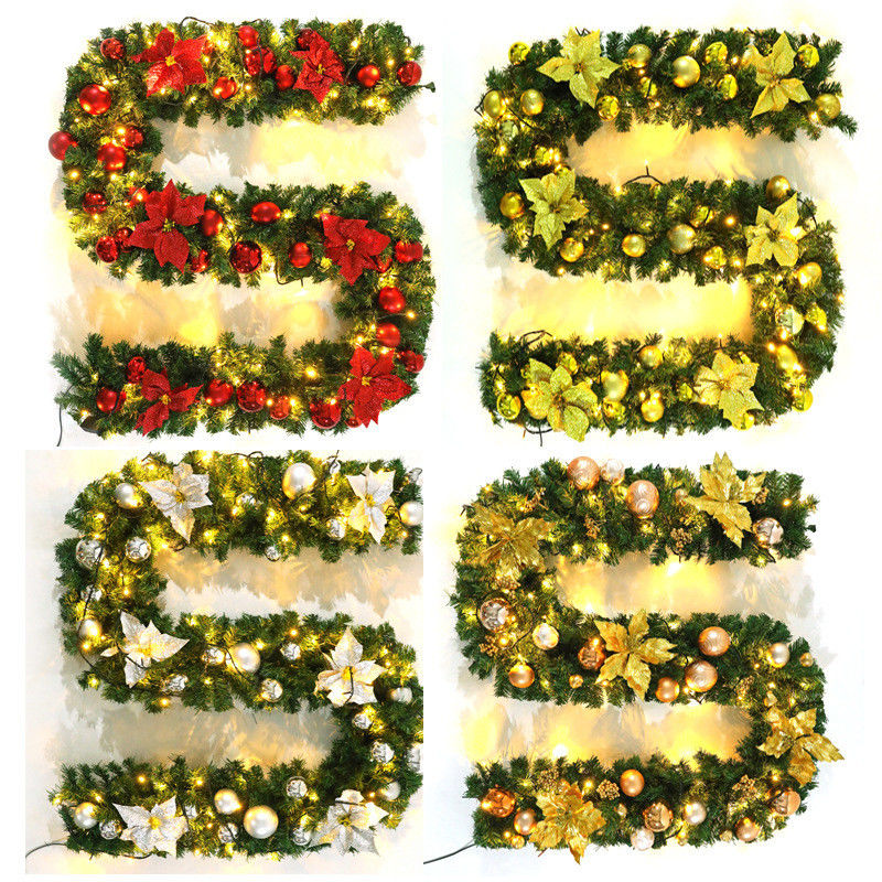 Pre Lit Wreath for Shopping Mall Hotel Outdoor Decorative Door Hanging Dekoracja