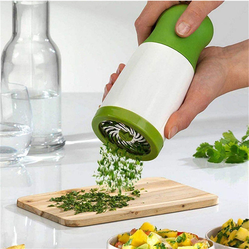 Białogiołe Zielone Szczotki Warzyw Szlifier ziołowy Młyn Przyprawy Parsley Shredder Szlifier Czosnek Koriander Szlifier Przyprawy