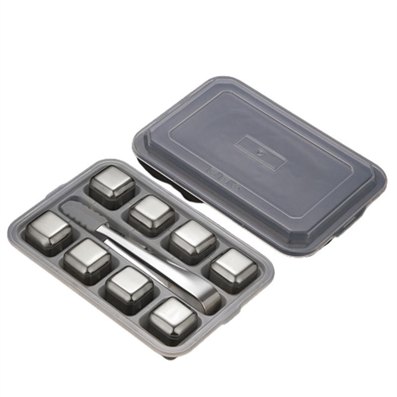 Wyposażony w 304 stali nierdzewnej Whiskey Stone Gift Set 8 sztuk / set dla chłodzenia czerwonego wina